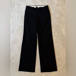 J. Crew Favorite Fit black wool pants 0
